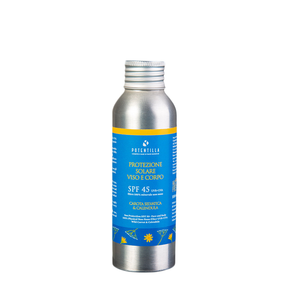 Crema Solare Spray Viso e Corpo SPF 45 - Potentilla