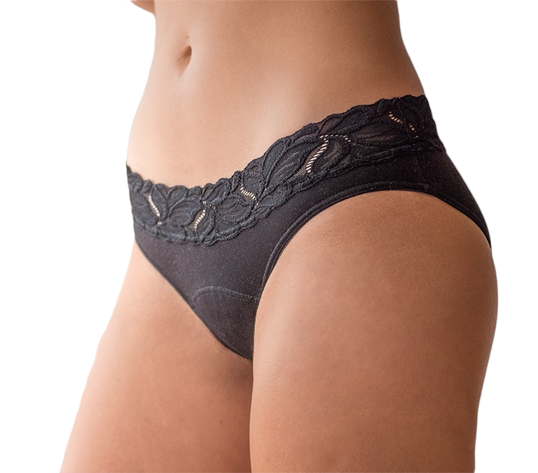 Slip Mestruali So-Simple con Pizzo (Flusso normale/abbondante) - Slowen