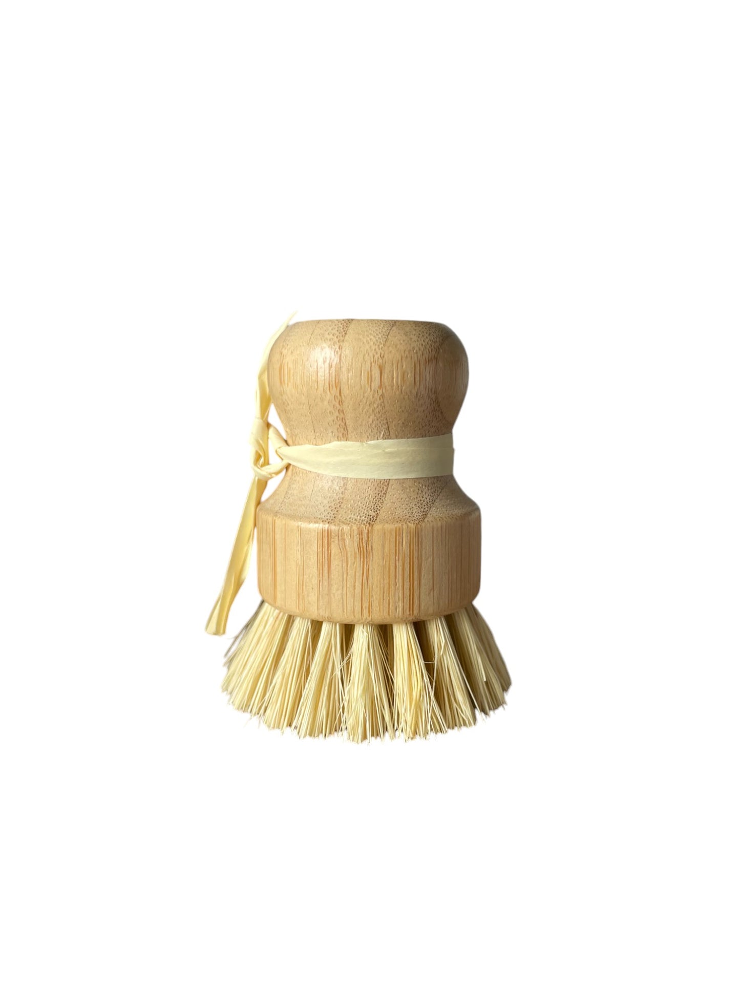 Spazzola per piatti con impugnatura in legno e spazzola in fibre vegetali