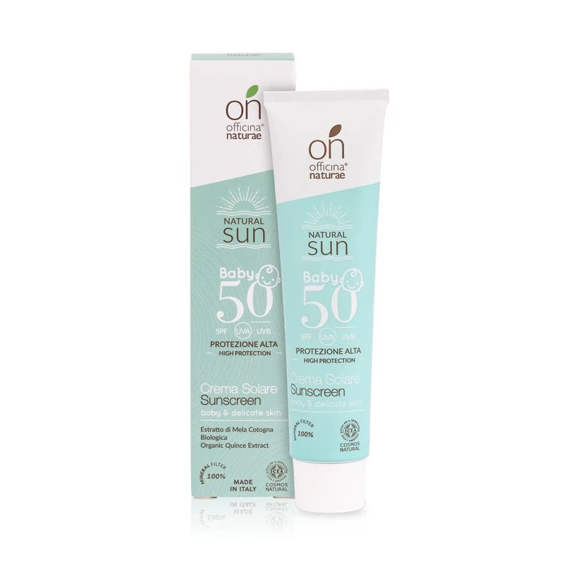 Crema Solare Baby SPF 50 in Tubo di Alluminio - Officina Naturae