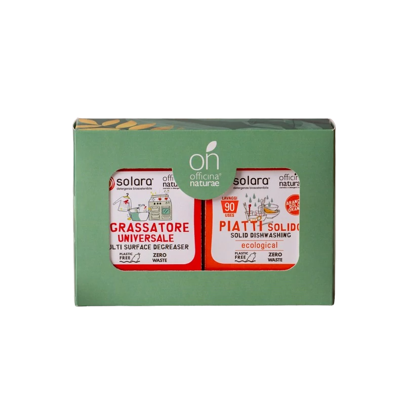 Kit Casa Plastic Free: Piatti e Sgrassatore Solido - Officina Naturae