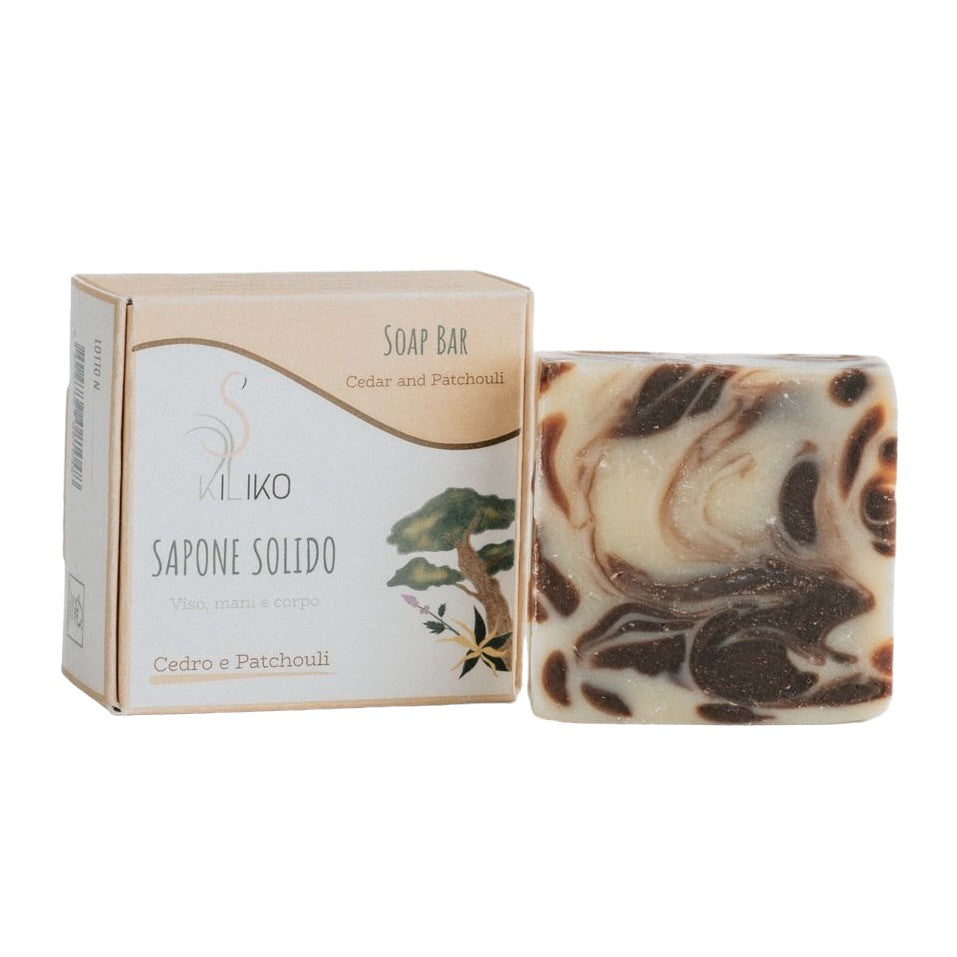 Sapone Cedro e Patchouli – viso, mani e corpo - Kiliko