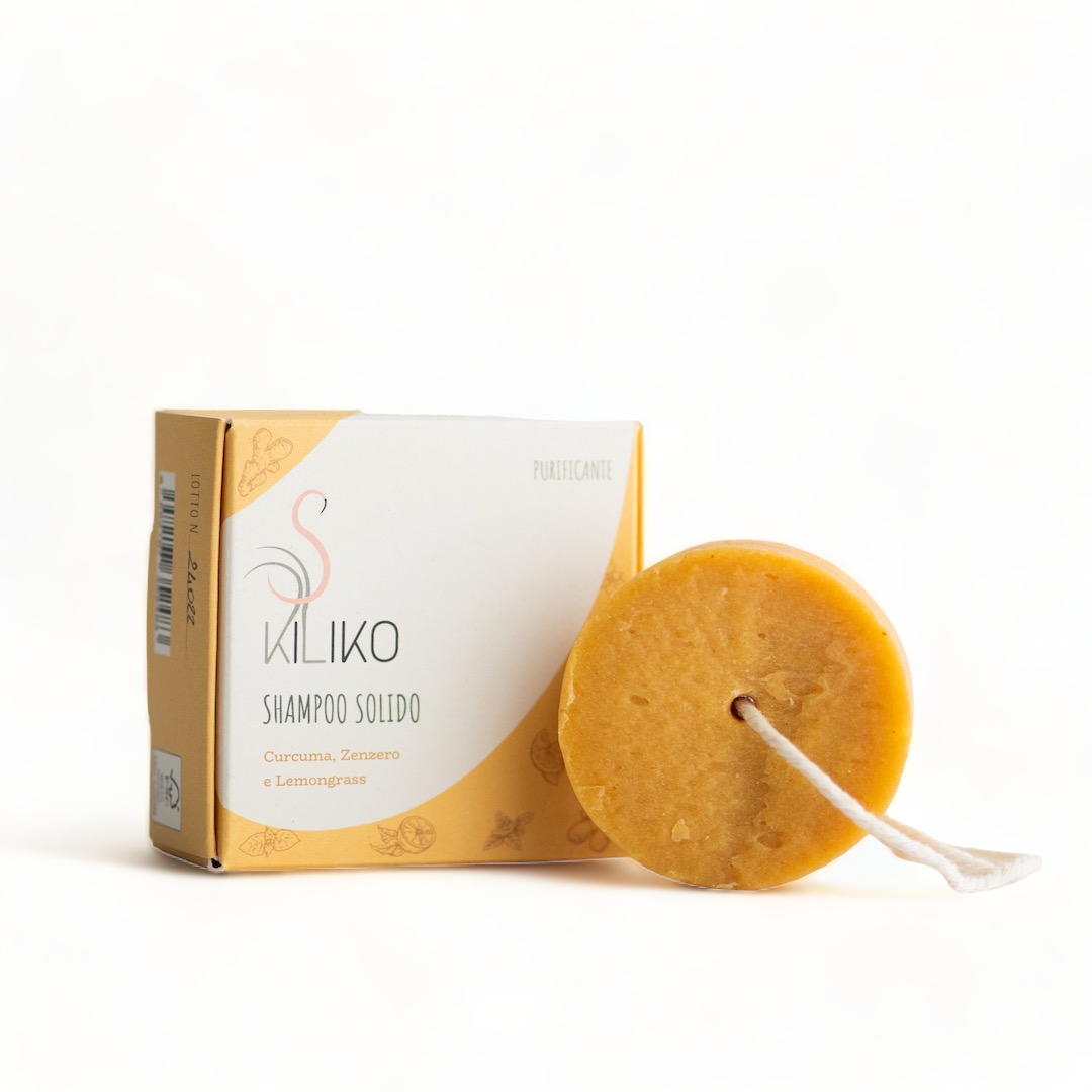 Shampoo Purificante Curcuma e Zenzero - Kiliko