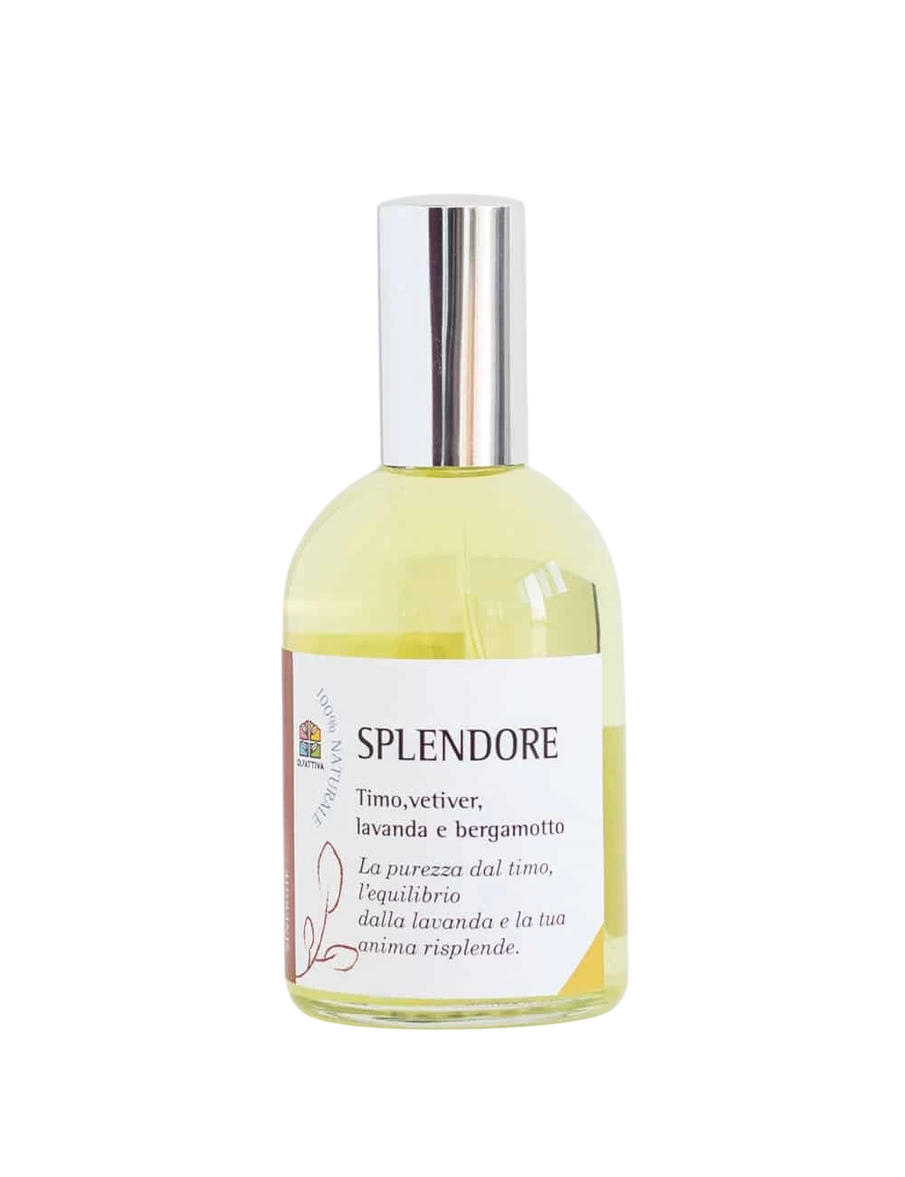Profumo aromaterapico in flacone di vetro