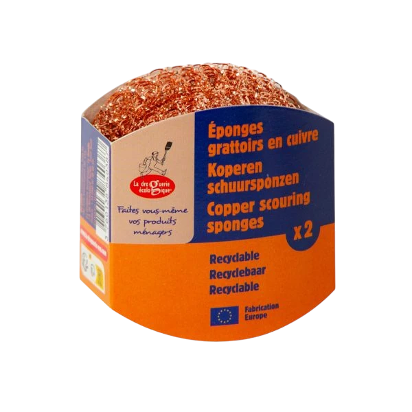 Spugna in rame SET da 2 - La Droguerie Ecologique