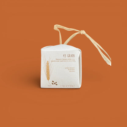 43 Grani – Shampoo & Balsamo Solido Riparatore per Capelli Secchi, Ricci o Tinti - Ethical Grace