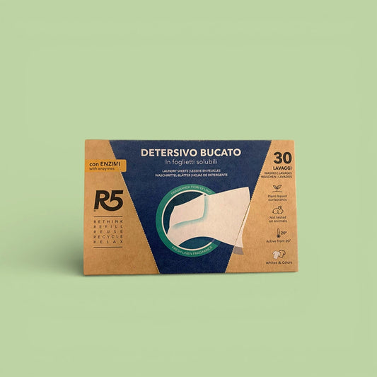 Detersivo Bucato in Foglietti con Enzimi - R5 Living