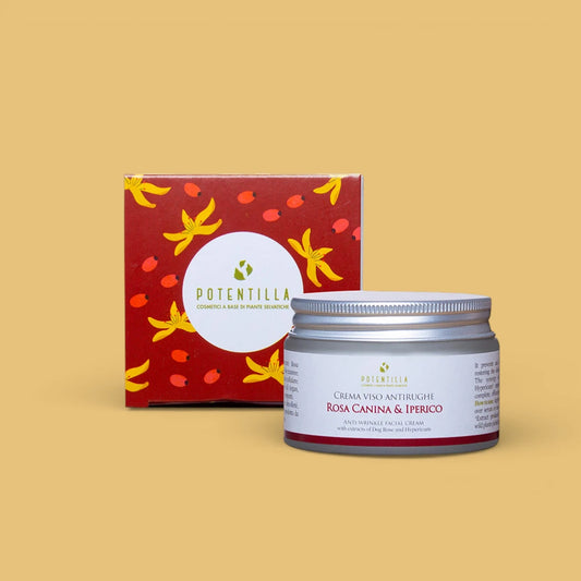 Crema Viso Antirughe con Rosa Canina e Iperico - Potentilla