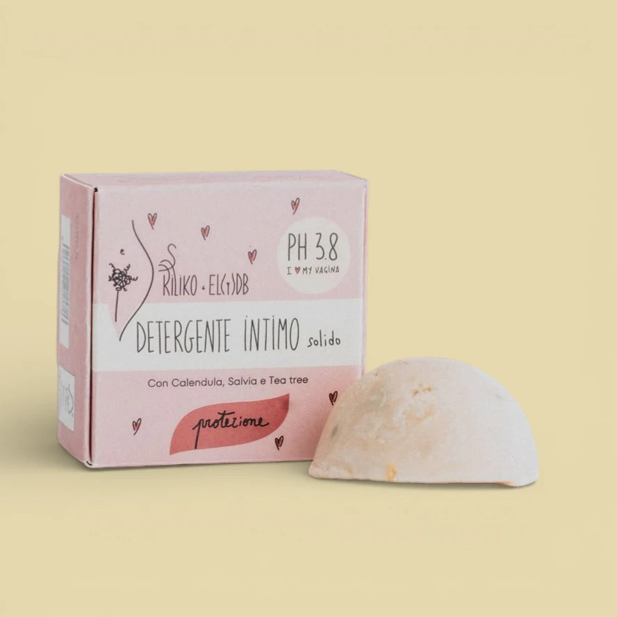 Detergente Intimo Solido pH 3.8 – Calendula, Salvia & Tea Tree - Kiliko