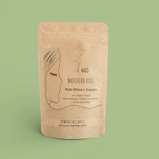 Maschera Viso in Polvere Pelle Mista e Impura  - Kiliko